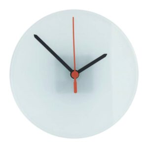 Ronde glazen klok 18 cm