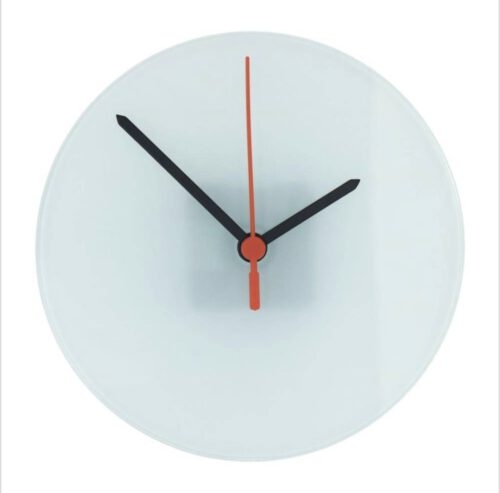 Ronde glazen klok 18 cm